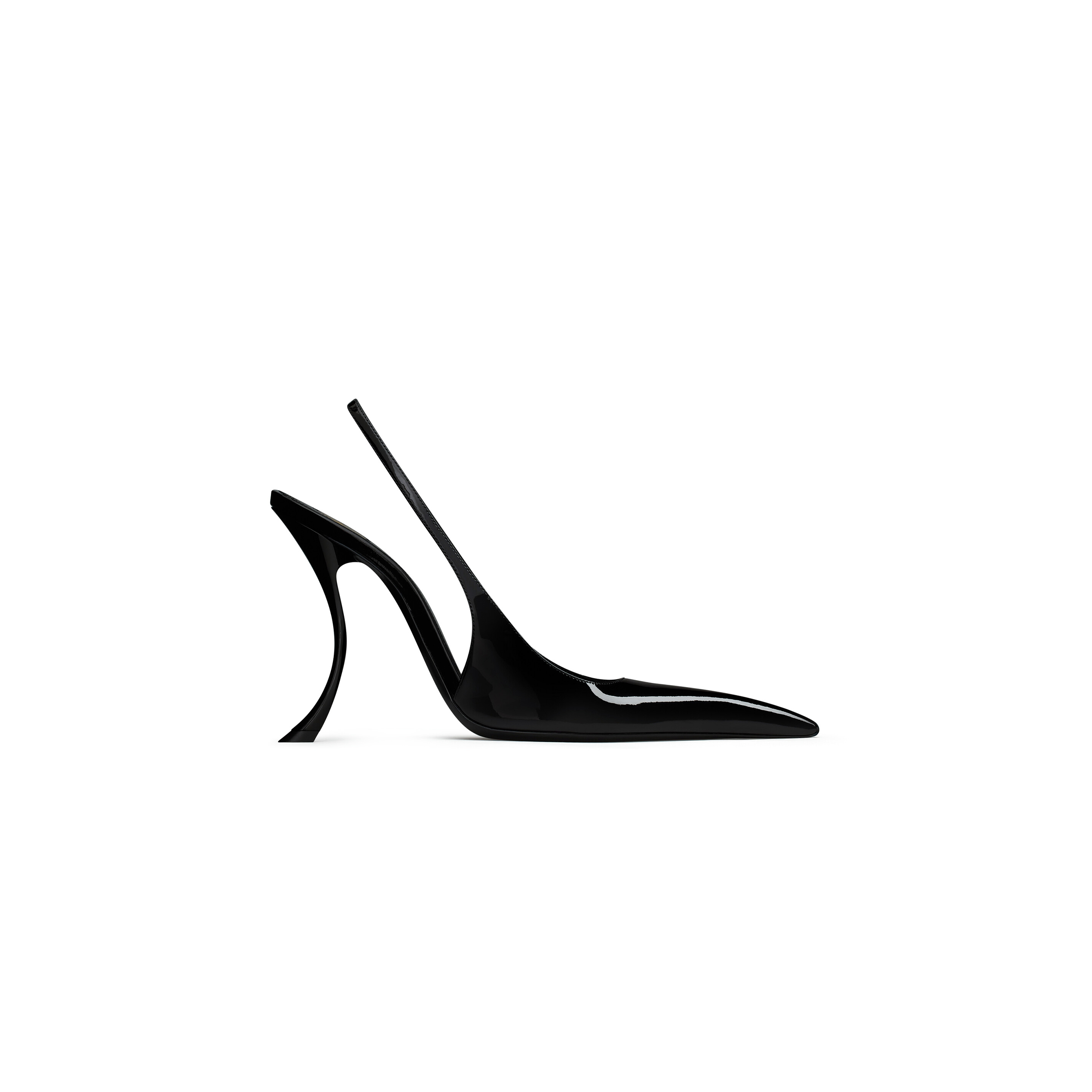 YSL APOLLINE SLINGBACK PUMPS IN PATENT LEATHER 8483501TVAN1000